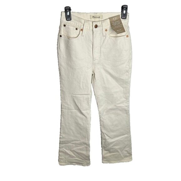 Madewell $138 The perfect Vintage Flare Crop Jean Size 24 NI959 - Picture 3 of 10